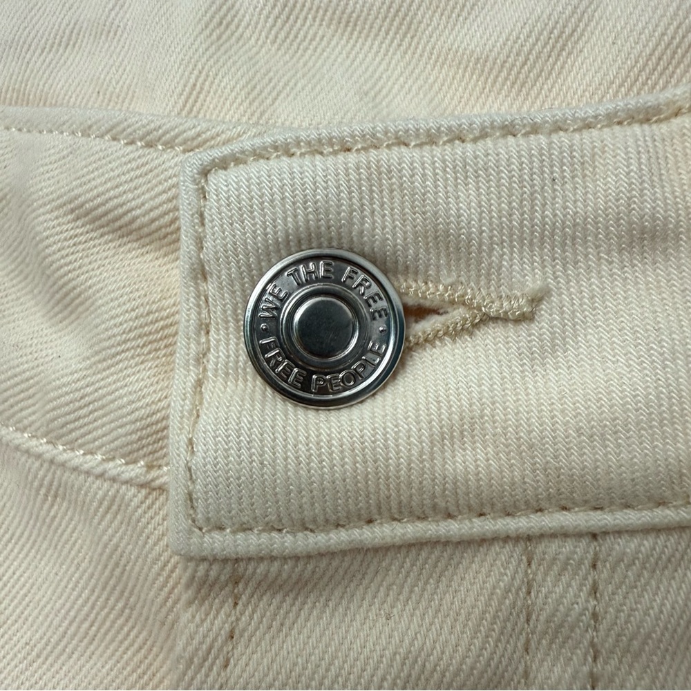 We The Free Cream High Ride Straight Leg Jeans - Picture 3 of 6